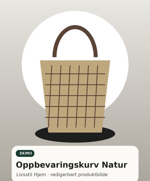 Oppbevaringskurv Natur