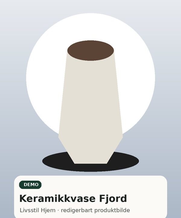Keramikkvase Fjord
